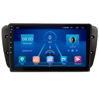 Штатная магнитола Lesko для SEAT Ibiza IV Рестайлинг 2012-2015 экран 9" 2/32Gb 4G Wi-Fi GPS Top