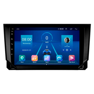 Штатная магнитола Lesko для SEAT Ibiza V 2017-2021 экран 9" 4/64Gb 4G Wi-Fi GPS Top