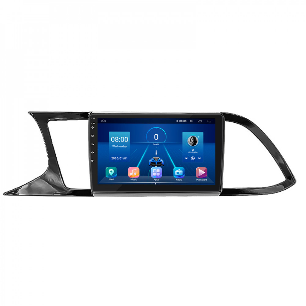 Штатная магнитола Lesko для SEAT Leon III 2012-2016 экран 9" 4/64Gb 4G Wi-Fi GPS Top