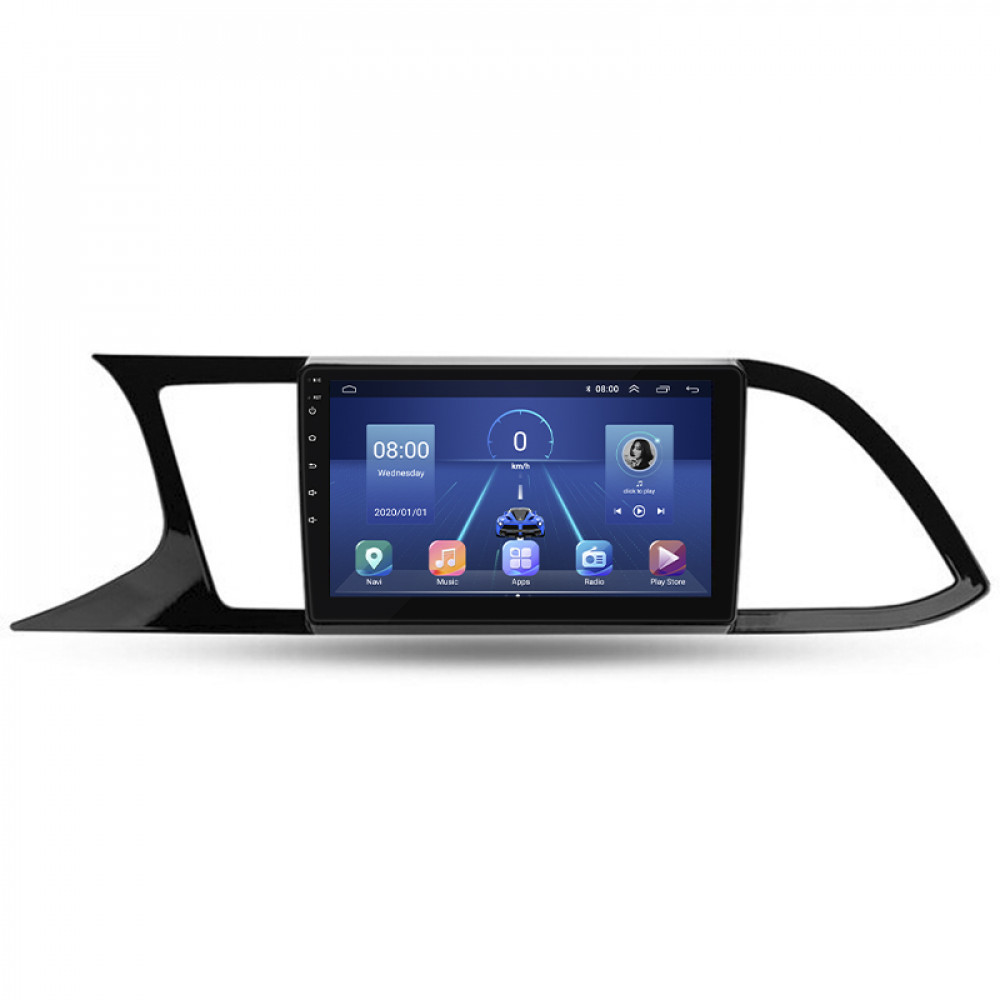 Штатная магнитола Lesko для SEAT Leon III Рестайлинг 2016-2020 экран 9" 6/128Gb 4G Wi-Fi GPS Top