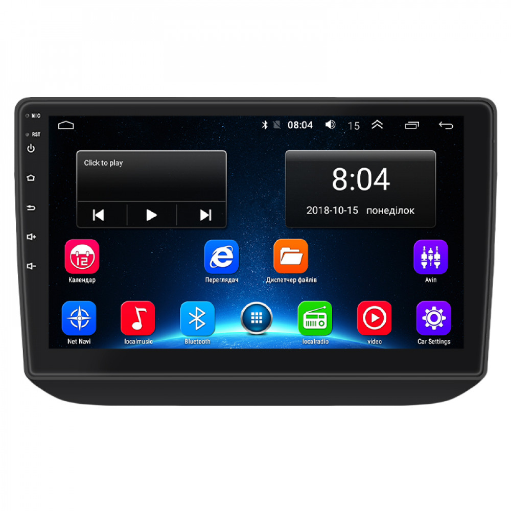 Штатная магнитола Lesko для Skoda Fabia II 2007-2010 экран 10" 2/32Gb Wi-Fi GPS Base