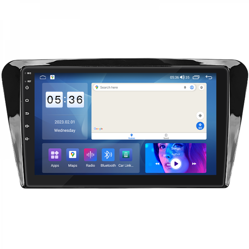 Штатная магнитола Lesko для Skoda Octavia III (A7) Рестайлинг 2017-2020 экран 10" 2/32Gb CarPlay 4G Wi-Fi GPS Prime