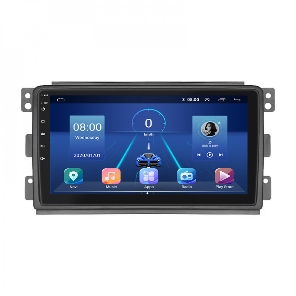 Штатная магнитола Lesko для Smart Fortwo 451 2007-2010 экран 9" 2/32Gb 4G Wi-Fi GPS Top