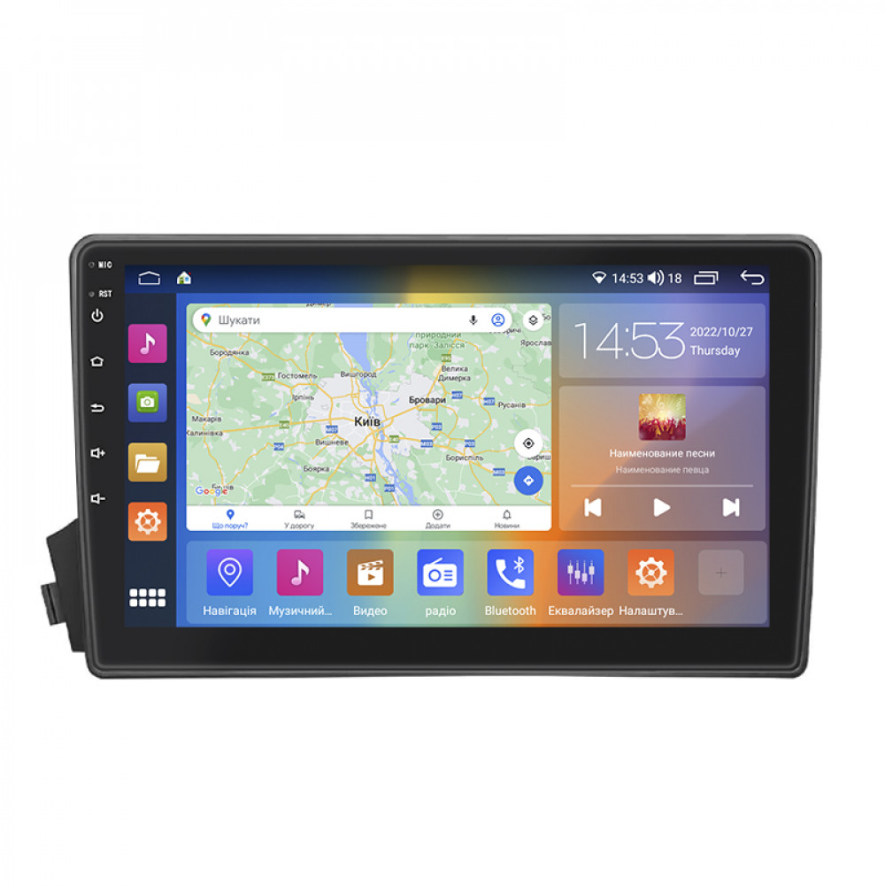 Штатная магнитола Lesko для SsangYong Actyon I 2005-2011 экран 9" 2/32Gb CarPlay 4G Wi-Fi GPS Prime