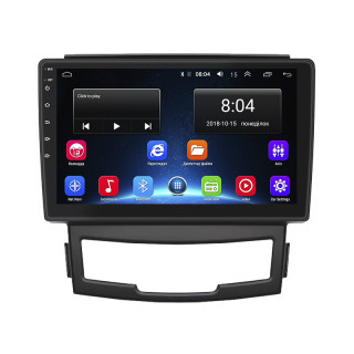 Штатная магнитола Lesko для SsangYong Actyon II Рестайлинг 2013-н.в. экран 9" 2/32Gb Wi-Fi GPS Base