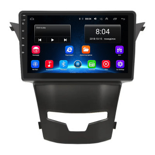 Штатная магнитола Lesko для SsangYong Korando III Рестайлинг 2013-2017 экран 9" 2/32Gb Wi-Fi GPS Base