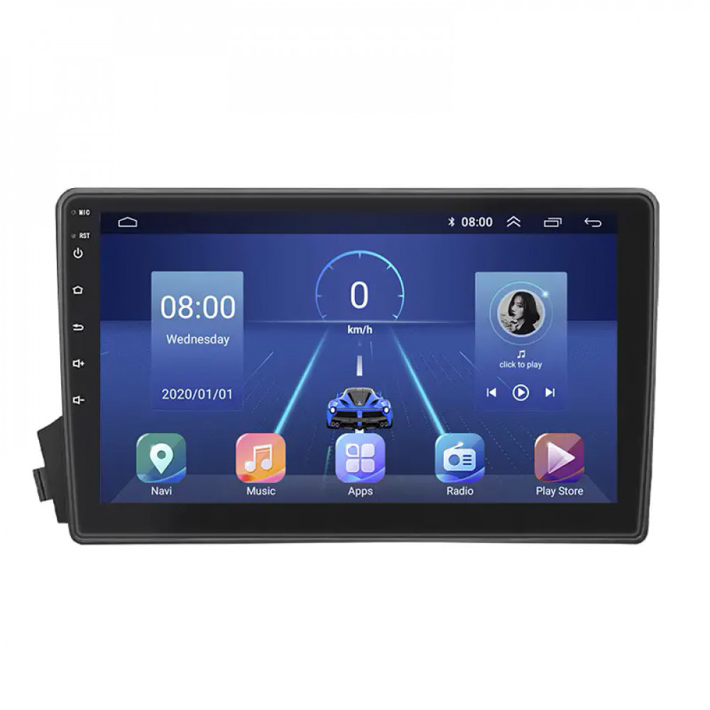 Штатная магнитола Lesko для SsangYong Kyron I 2005-2007 экран 9" 6/128Gb 4G Wi-Fi GPS Top