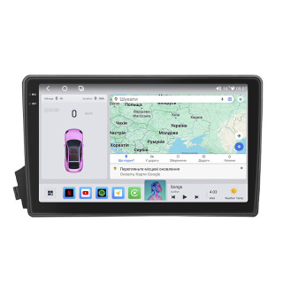 Штатная магнитола Lesko для SsangYong Kyron I Рестайлинг 2007-2015 экран 9" 4/64 QLED CarPlay 4G Wi-Fi GPS 360 Prime