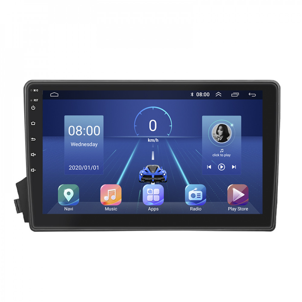 Штатная магнитола Lesko для SsangYong Kyron I Рестайлинг 2007-2015 экран 9" 4/64Gb 4G Wi-Fi GPS Top