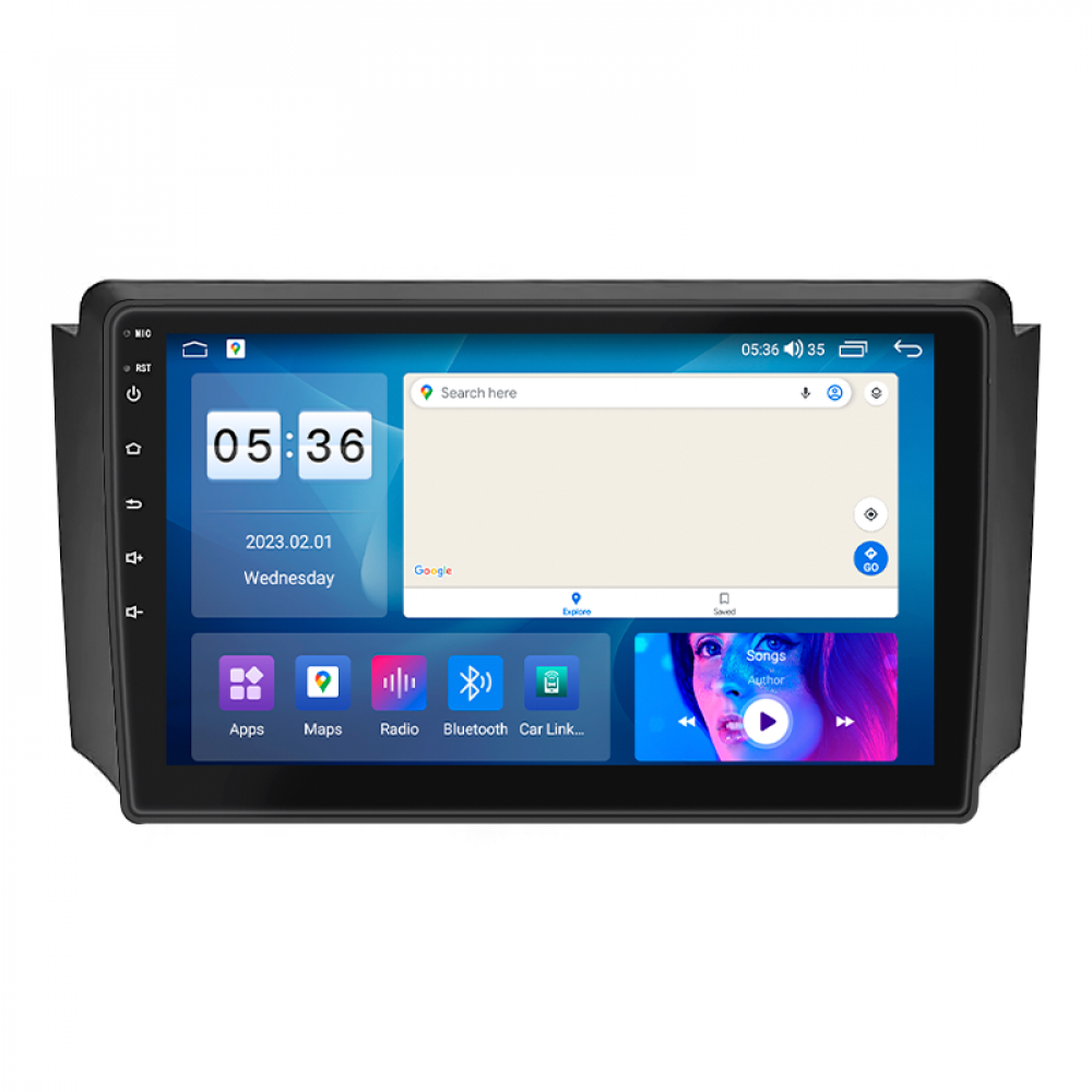 Штатная магнитола Lesko для SsangYong Rexton I 2001-2008 экран 9" 2/32Gb CarPlay 4G Wi-Fi GPS Prime