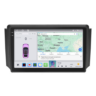 Штатная магнитола Lesko для SsangYong Rexton I 2001-2008 экран 9" 4/64 QLED CarPlay 4G Wi-Fi GPS 360 Prime