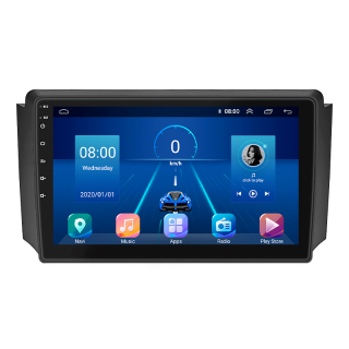 Штатная магнитола Lesko для SsangYong Rexton I 2001-2008 экран 9" 2/32Gb 4G Wi-Fi GPS Top