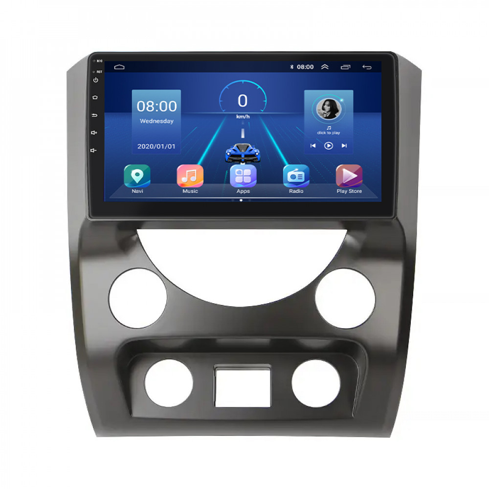 Штатная магнитола Lesko для SsangYong Rexton III 2012-2017 экран 9" 6/128Gb 4G Wi-Fi GPS Top