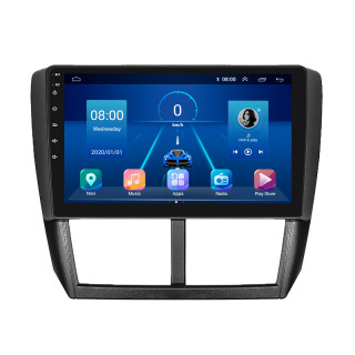 Штатная магнитола Lesko для Subaru Forester III 2007-2011 экран 9" 6/128Gb 4G Wi-Fi GPS Top