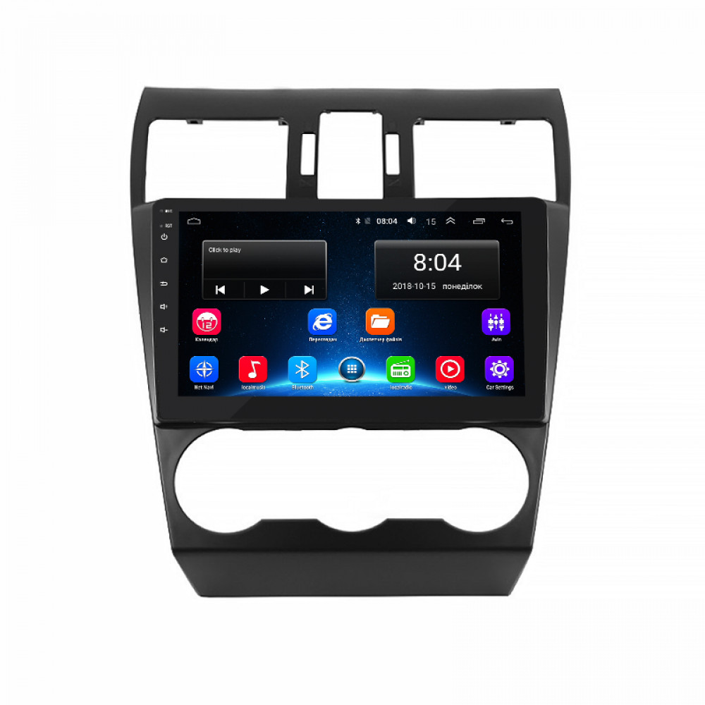 Штатная магнитола Lesko для Subaru Forester IV Рестайлинг 2 2016-2018 экран 9" 2/32Gb Wi-Fi GPS Base