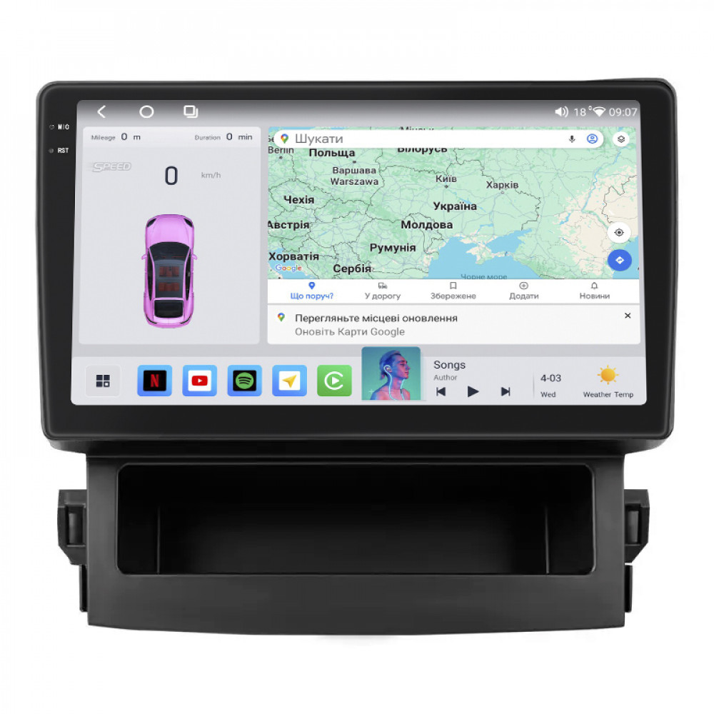 Штатная магнитола Lesko для Subaru Impreza V 2016-н.в. экран 9" 4/64 QLED CarPlay 4G Wi-Fi GPS 360 Prime