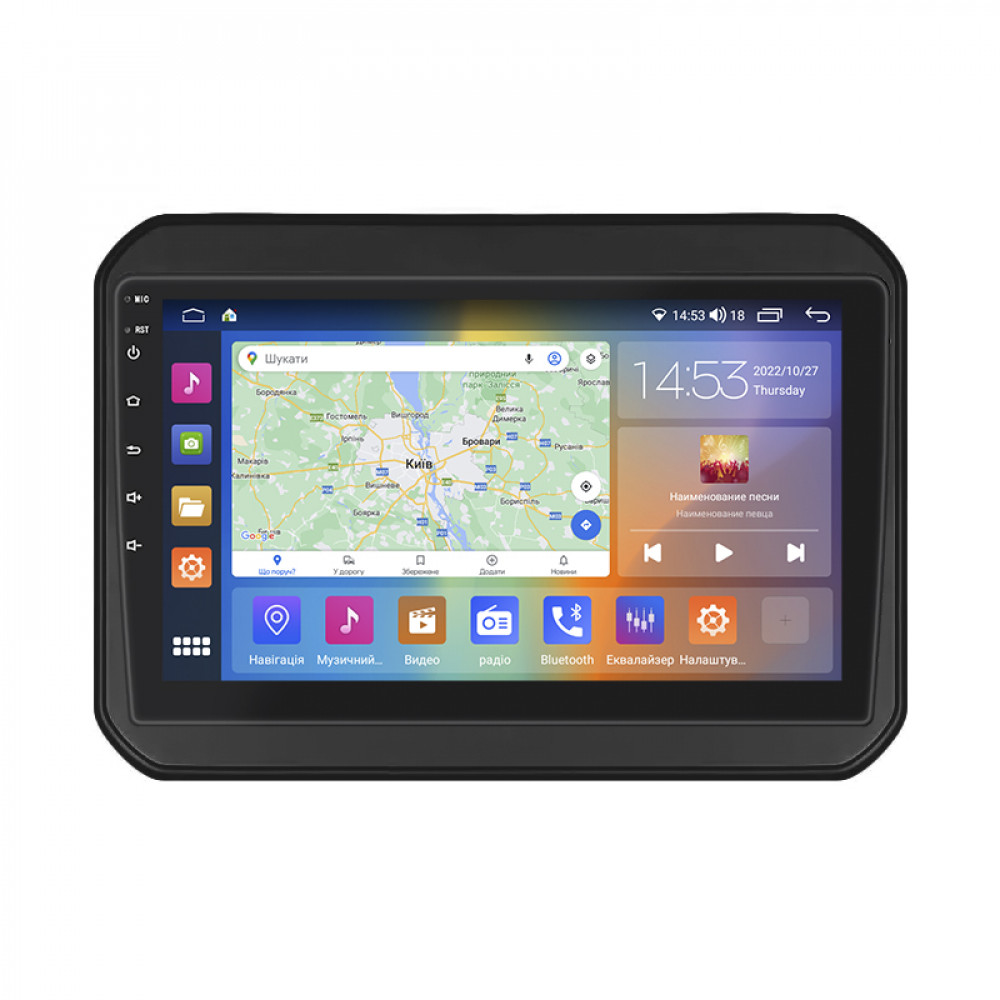 Штатная магнитола Lesko для Suzuki Ignis III 2016-2020 экран 9" 2/32Gb CarPlay 4G Wi-Fi GPS Prime