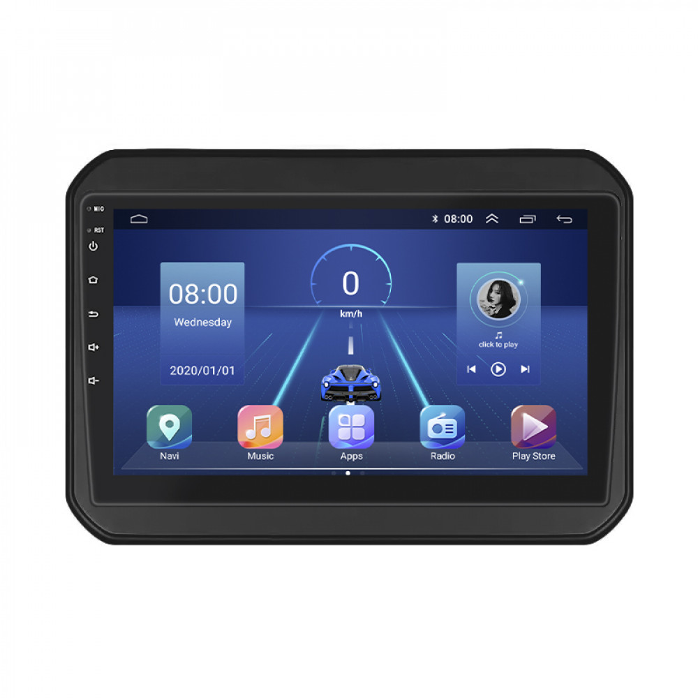 Штатная магнитола Lesko для Suzuki Ignis III 2016-2020 экран 9" 4/64Gb 4G Wi-Fi GPS Top