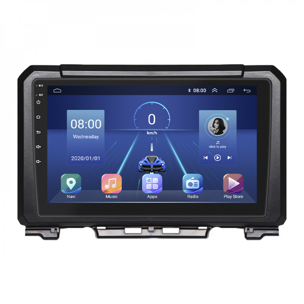 Штатная магнитола Lesko для Suzuki Jimny IV 2018-н.в. экран 9" 6/128Gb 4G Wi-Fi GPS Top