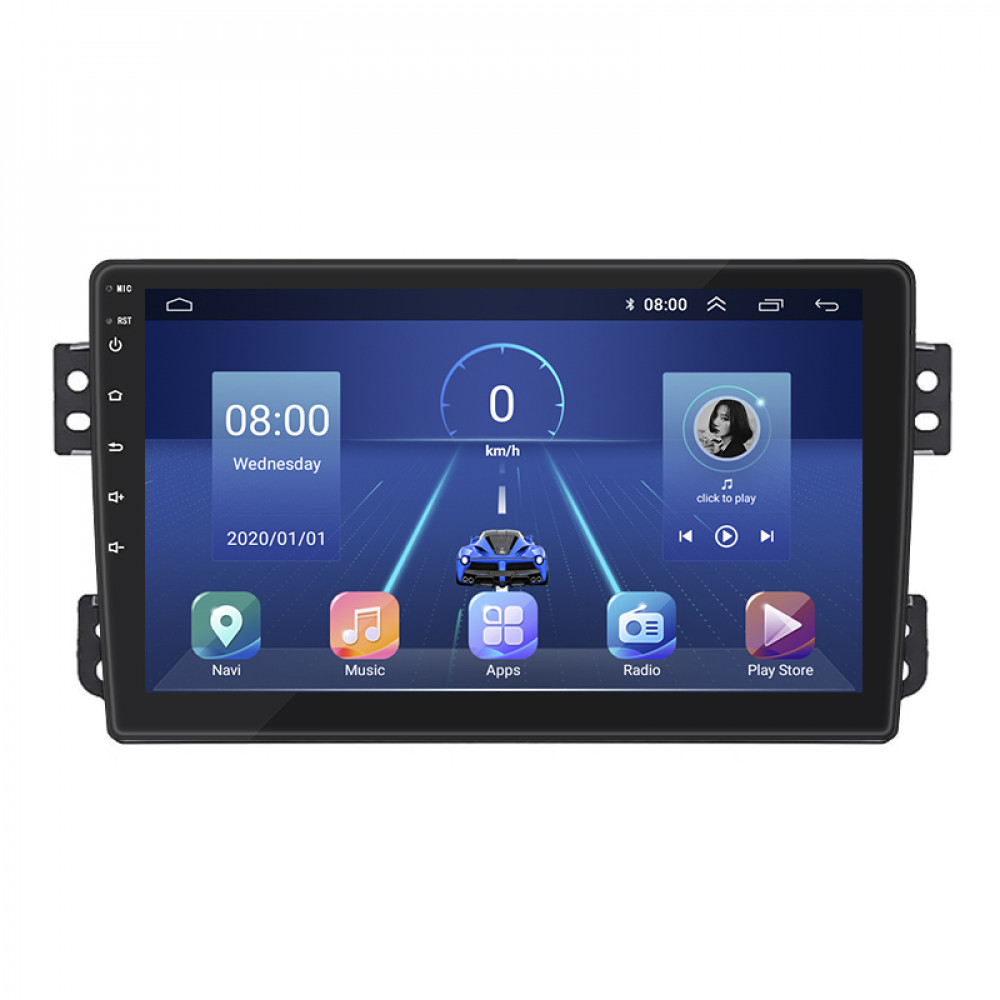 Штатная магнитола Lesko для Suzuki Splash I 2008-2012 экран 9" 6/128Gb 4G Wi-Fi GPS Top