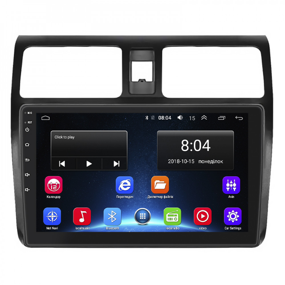 Штатная магнитола Lesko для Suzuki Swift III 2004-2011 экран 10" 2/32Gb Wi-Fi GPS Base