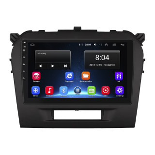 Штатная магнитола Lesko для Suzuki Vitara II 2014-2019 экран 9" 2/32Gb Wi-Fi GPS Base