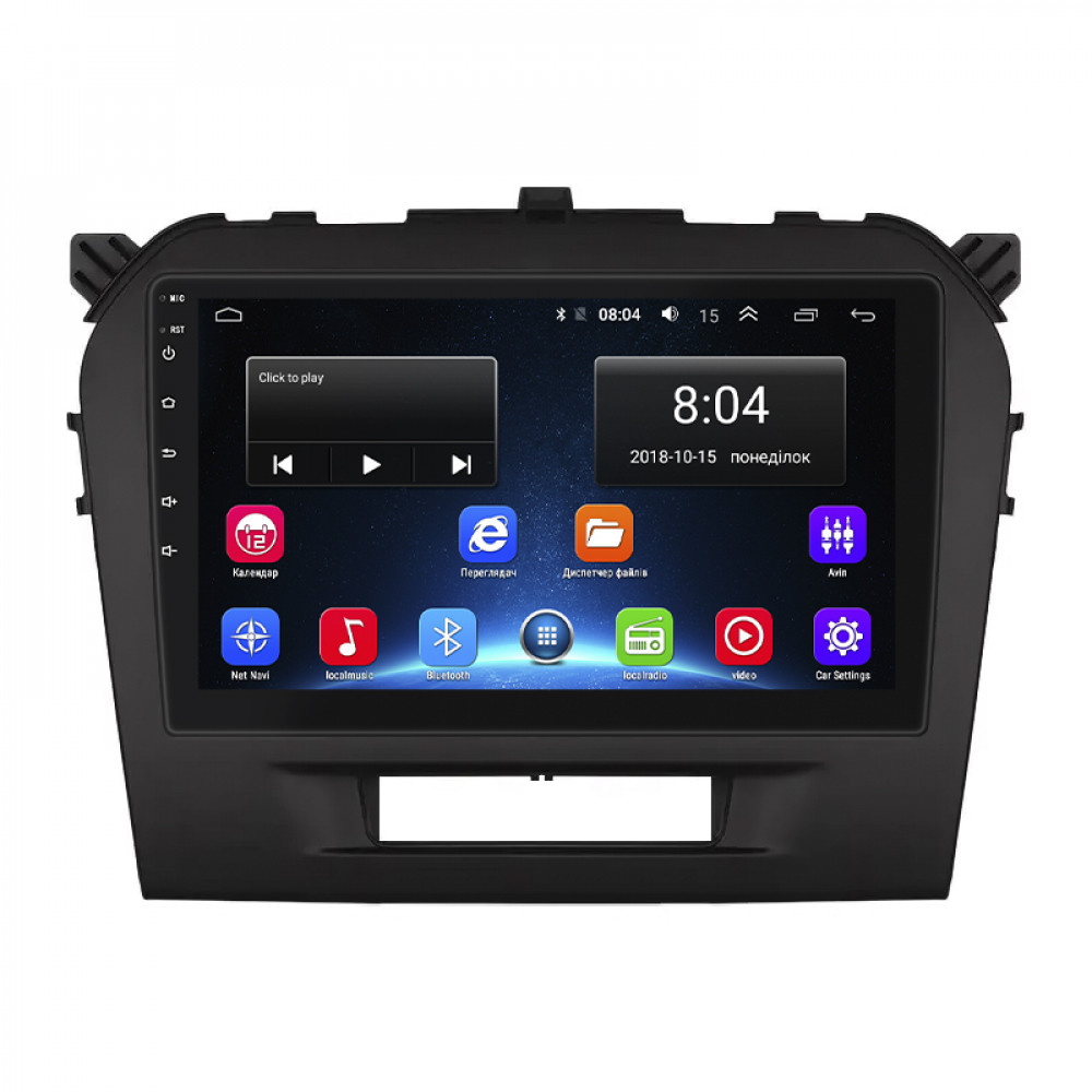 Штатная магнитола Lesko для Suzuki Vitara II Рестайлинг 2018-н.в. экран 9" 2/32Gb Wi-Fi GPS Base