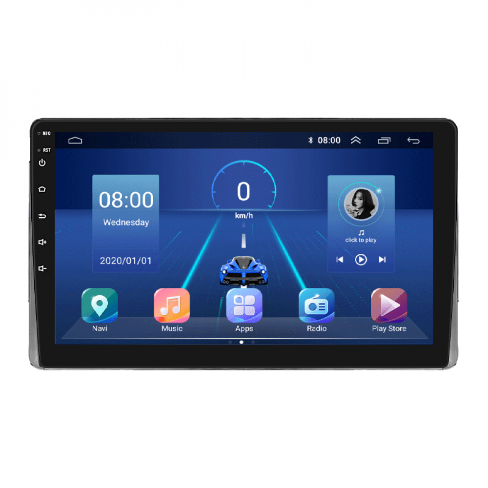 Штатная магнитола Lesko для Toyota 4Runner IV 2002-2005 экран 9" 2/32Gb 4G Wi-Fi GPS Top