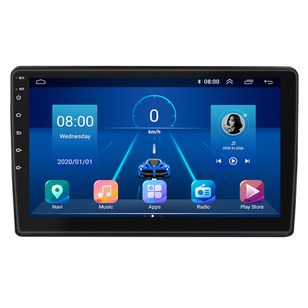 Штатная магнитола Lesko для Toyota Auris I 2006-2010 экран 10" 2/32Gb 4G Wi-Fi GPS Top