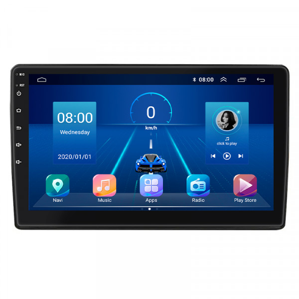 Штатная магнитола Lesko для Toyota Auris I Рестайлинг 2009-2012 экран 10" 6/128Gb 4G Wi-Fi GPS Top