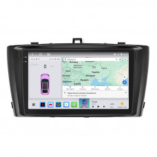 Штатная магнитола Lesko для Toyota Avensis III 2008-2011 экран 9" 4/64 QLED CarPlay 4G Wi-Fi GPS 360 Prime