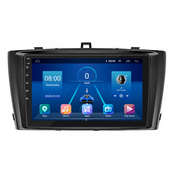 Штатная магнитола Lesko для Toyota Avensis III Рестайлинг 2011-2015 экран 9" 4/64Gb 4G Wi-Fi GPS Top