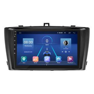 Штатная магнитола Lesko для Toyota Avensis III Рестайлинг 2011-2015 экран 9" 6/128Gb 4G Wi-Fi GPS Top