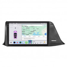 Штатная магнитола Lesko для Toyota C-HR I Рестайлинг 2019-н.в. экран 9" 4/64 QLED CarPlay 4G Wi-Fi GPS 360 Prime