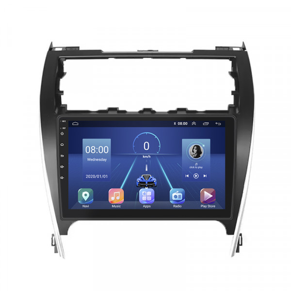 Штатная магнитола Lesko для Toyota Camry (USA) VII (XV50) 2011-2015 экран 10" 2/32Gb Wi-Fi GPS Base