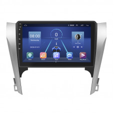 Штатная магнитола Lesko для Toyota Camry VII (XV50) 2011-2014 экран 10" 6/128Gb 4G Wi-Fi GPS Top