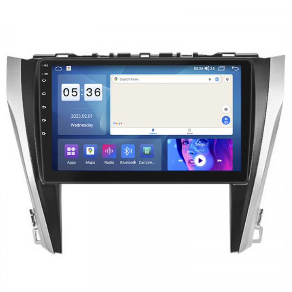 Штатная магнитола Lesko для Toyota Camry VII (XV50) Рестайлинг 2014-2017 экран 10" 2/32Gb CarPlay 4G Wi-Fi GPS Prime