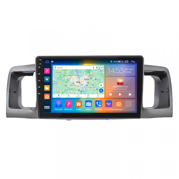 Штатная магнитола Lesko для Toyota Corolla IX (E120, E130) 2000-2004 экран 9" 4/64Gb CarPlay 4G Wi-Fi GPS Prime