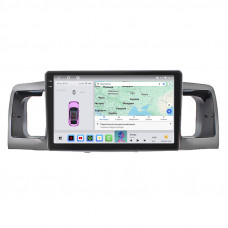 Штатная магнитола Lesko для Toyota Corolla IX (E120, E130) 2000-2004 экран 9" 4/64 QLED CarPlay 4G Wi-Fi GPS 360 Prime