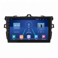 Штатная магнитола Lesko для Toyota Corolla X (E140, E150) 2006-2012 экран 9" 4/64Gb 4G Wi-Fi GPS Top