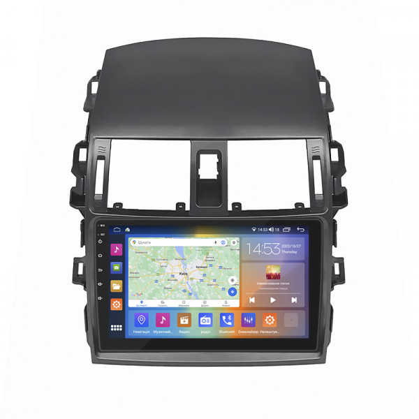 Штатная магнитола Lesko для Toyota Corolla X (E140, E150) Рестайлинг 2010-2013 экран 9" 2/32Gb CarPlay 4G Wi-Fi GPS Prime