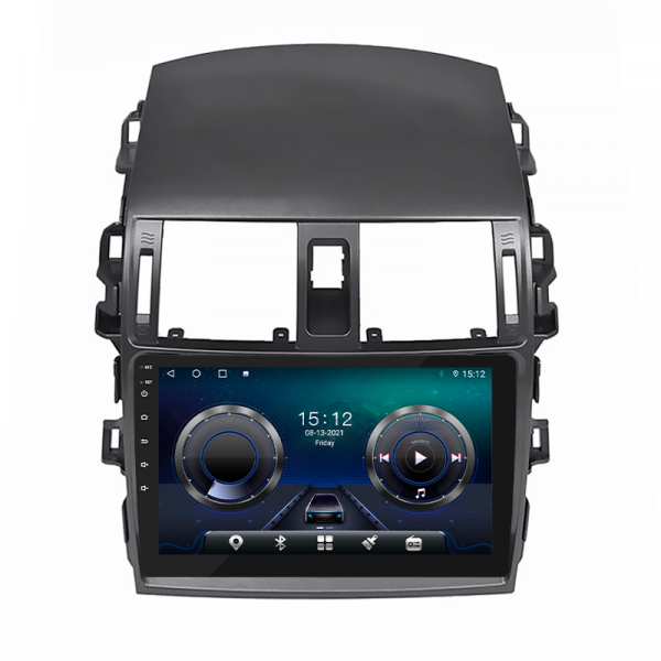 Штатная магнитола Lesko для Toyota Corolla X (E140, E150) Рестайлинг 2010-2013 экран 9" 4/64Gb 4G Wi-Fi GPS Top