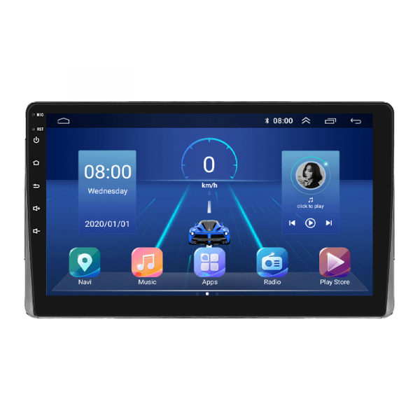 Штатная магнитола Lesko для Toyota Echo  1999-2005 экран 9" 2/32Gb 4G Wi-Fi GPS Top