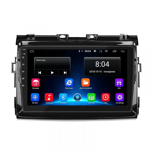 Штатная магнитола Lesko для Toyota Estima III Рестайлинг 2008-2012 экран 9" 2/32Gb Wi-Fi GPS Base