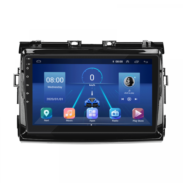 Штатная магнитола Lesko для Toyota Estima III Рестайлинг 2008-2012 экран 9" 2/32Gb 4G Wi-Fi GPS Top