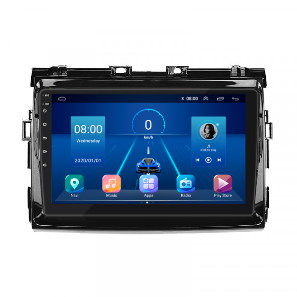 Штатная магнитола Lesko для Toyota Estima III Рестайлинг 2008-2012 экран 9" 4/64Gb 4G Wi-Fi GPS Top