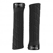 Грипсы велосипедные West Biking YP0804063 с двумя замками ручки на руль Black