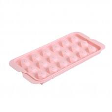 Пластиковая форма для льда 1178 Бриллиант Pink 18 отделений