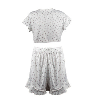 Женский комплект для дома и сна SM240426DHX6 футболка и шорты женская пижама белая с сердечками S