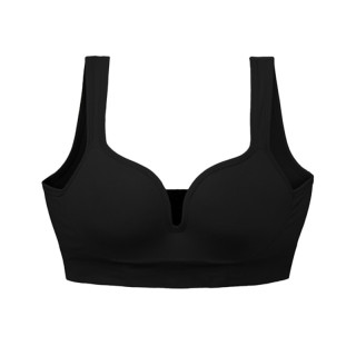 Женский 3D топ 839#U с моделирующим эфектом пушап с глубоким декольте Черный XL